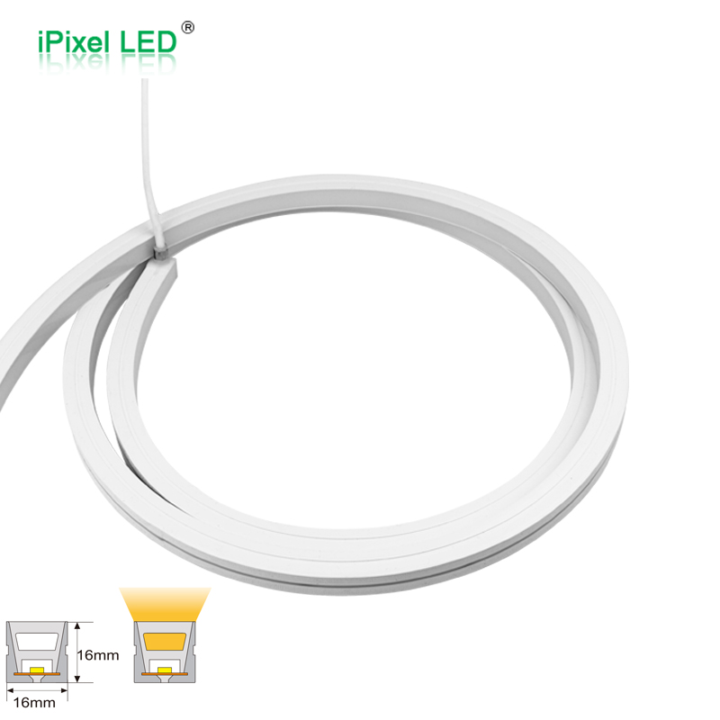 16x16mm DMX512 RGB top view LED Neon strip DC24V